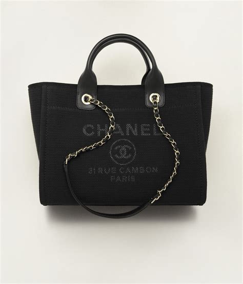 chanel 28359077|Small shopping bag, Mixed fibers, calfskin & gold.